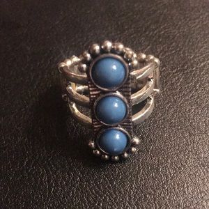 Denim Blue stone ring
